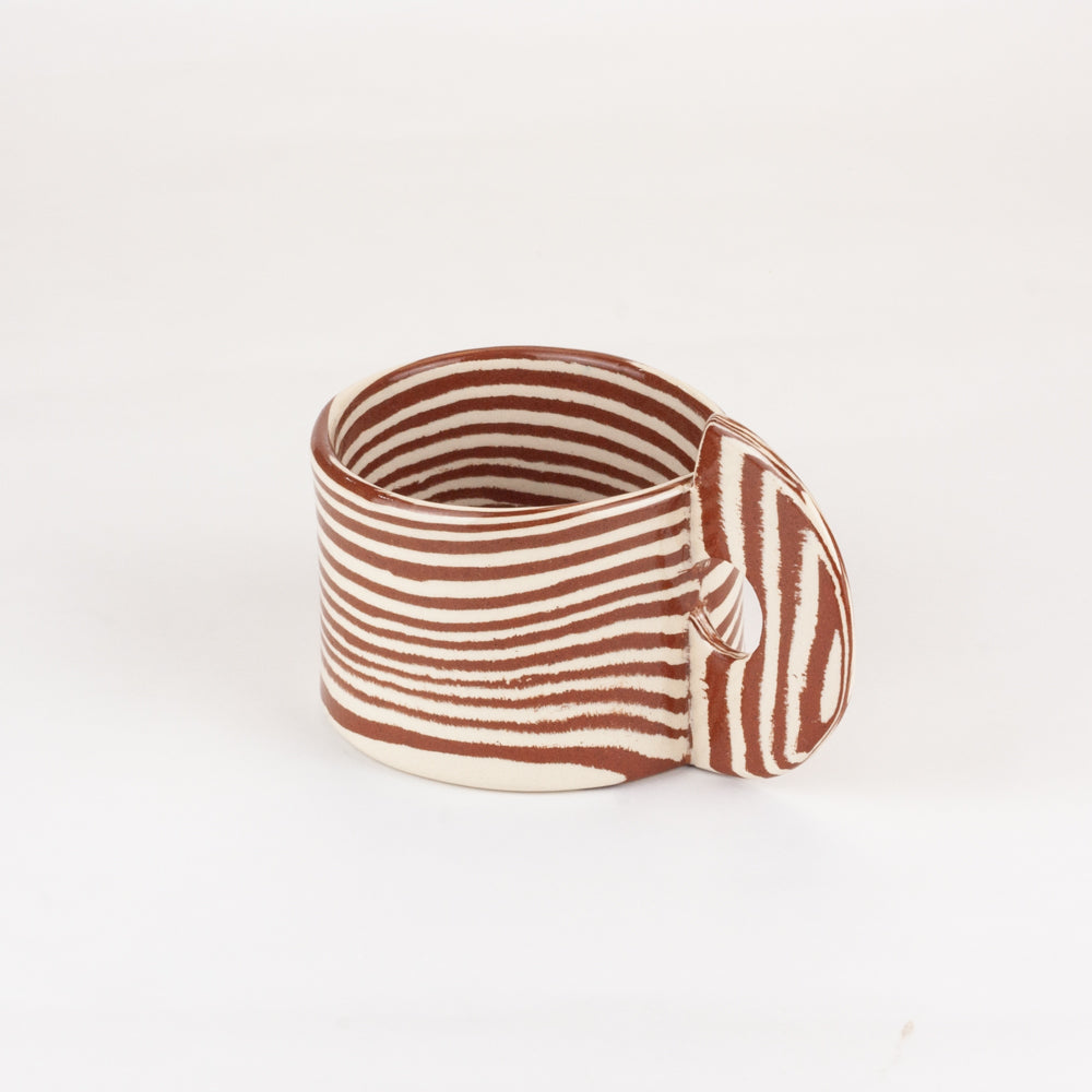 Terracotta & White Marble Mug
