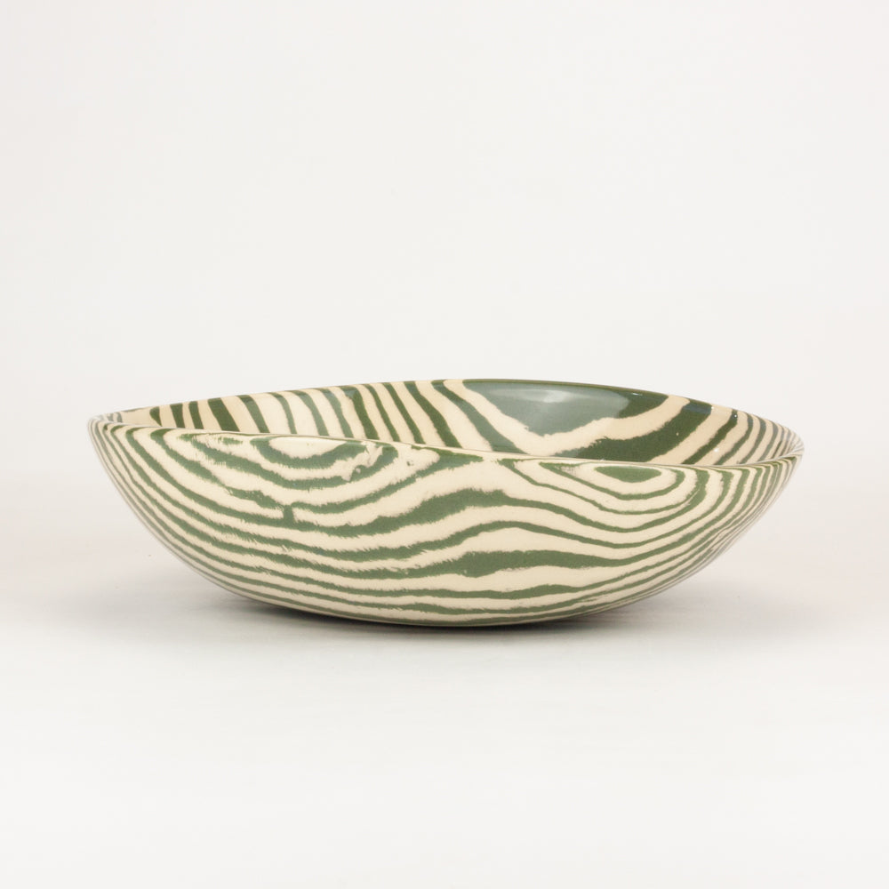 Green & White Salad Bowl