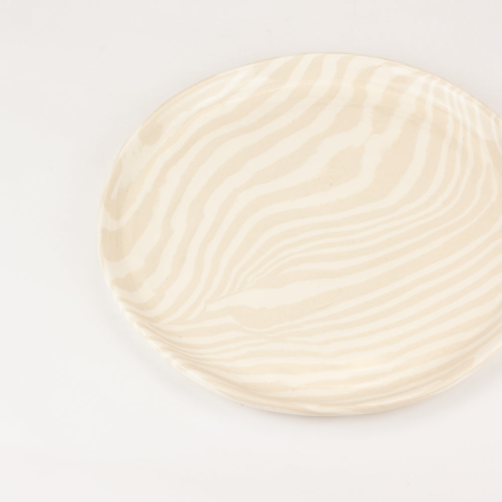 Oatmeal & White Side Plate