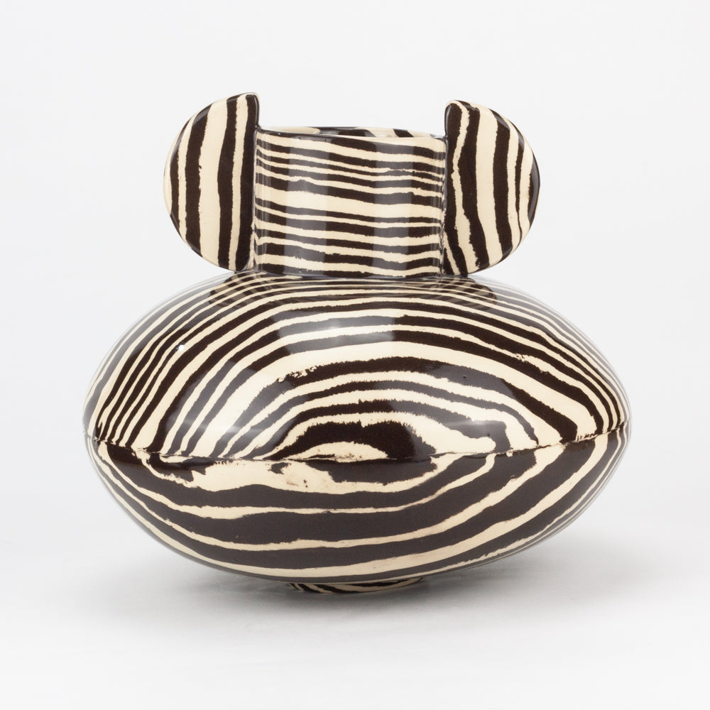 Brown & White Maxi Tudor Vase