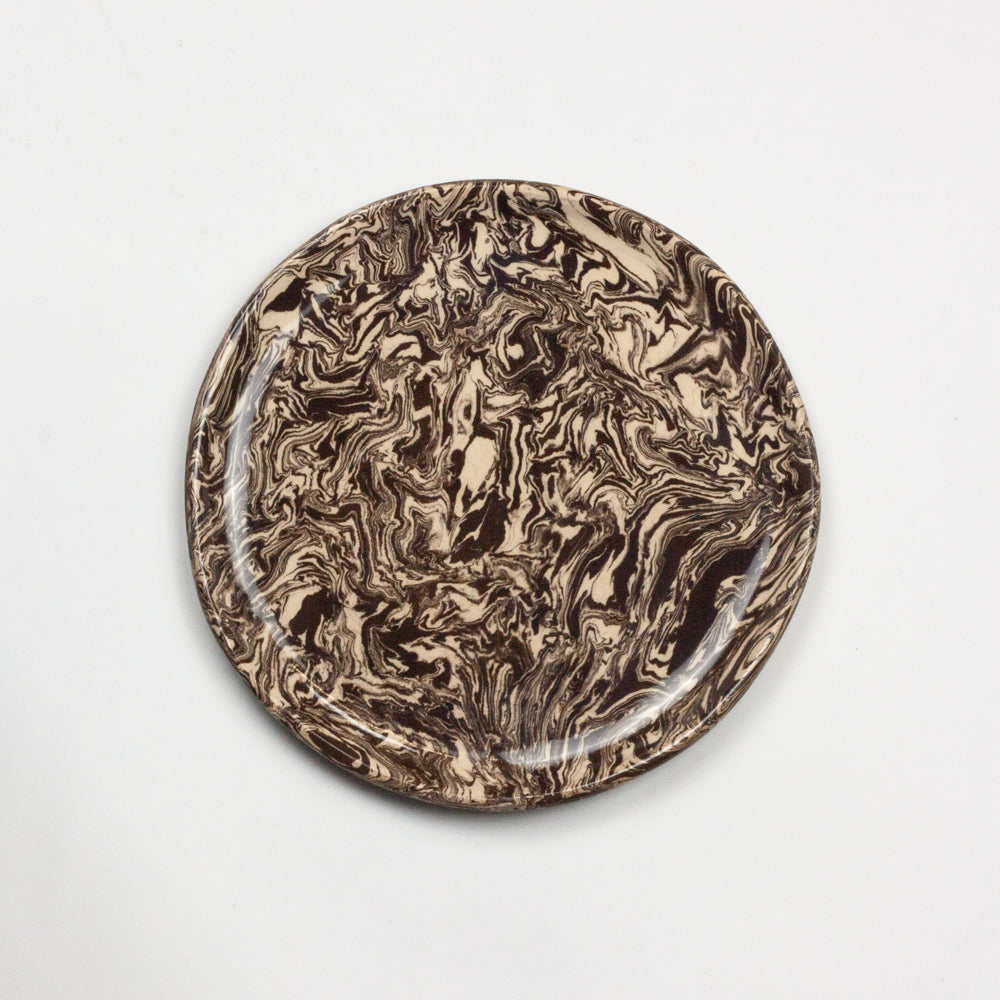 Brown & White Galaxy Side Plate