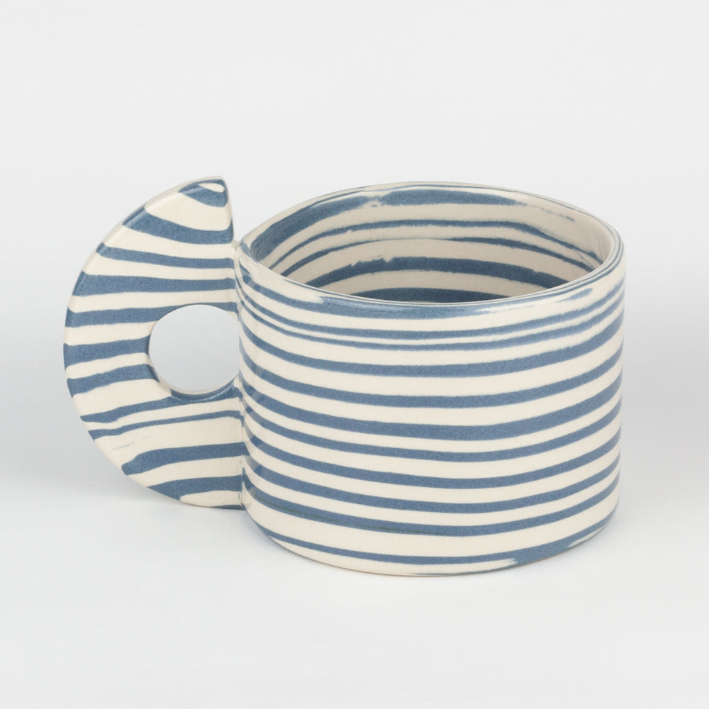 Blue & White Large Marble Mug