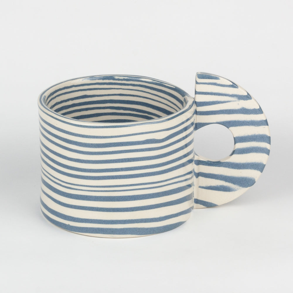 Blue & White Large Marble Mug
