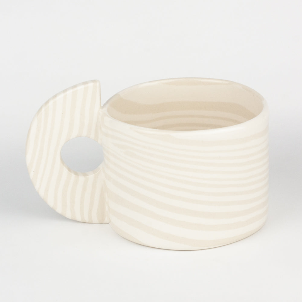 Oatmeal & White Large Marble Mug