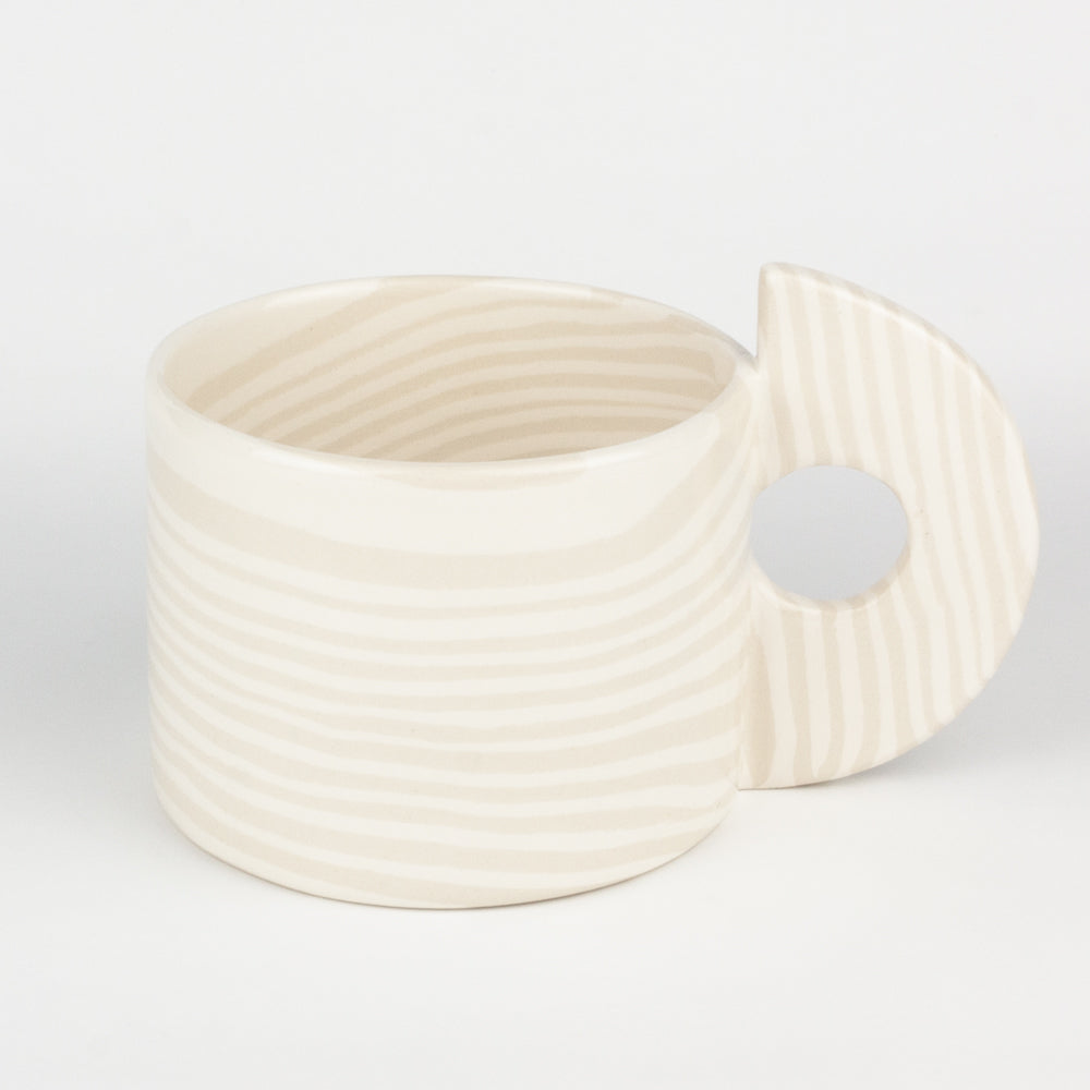 Oatmeal & White Large Marble Mug