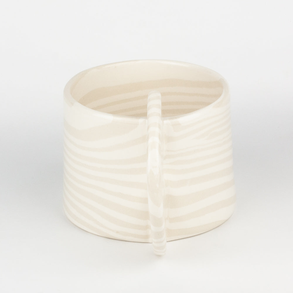 Oatmeal & White Large Marble Mug