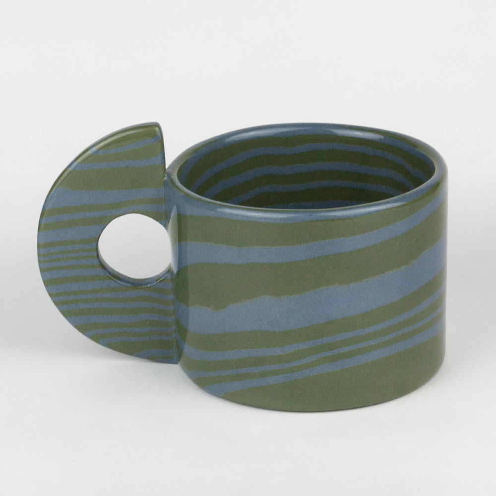 Green & Blue Large Marble Mug