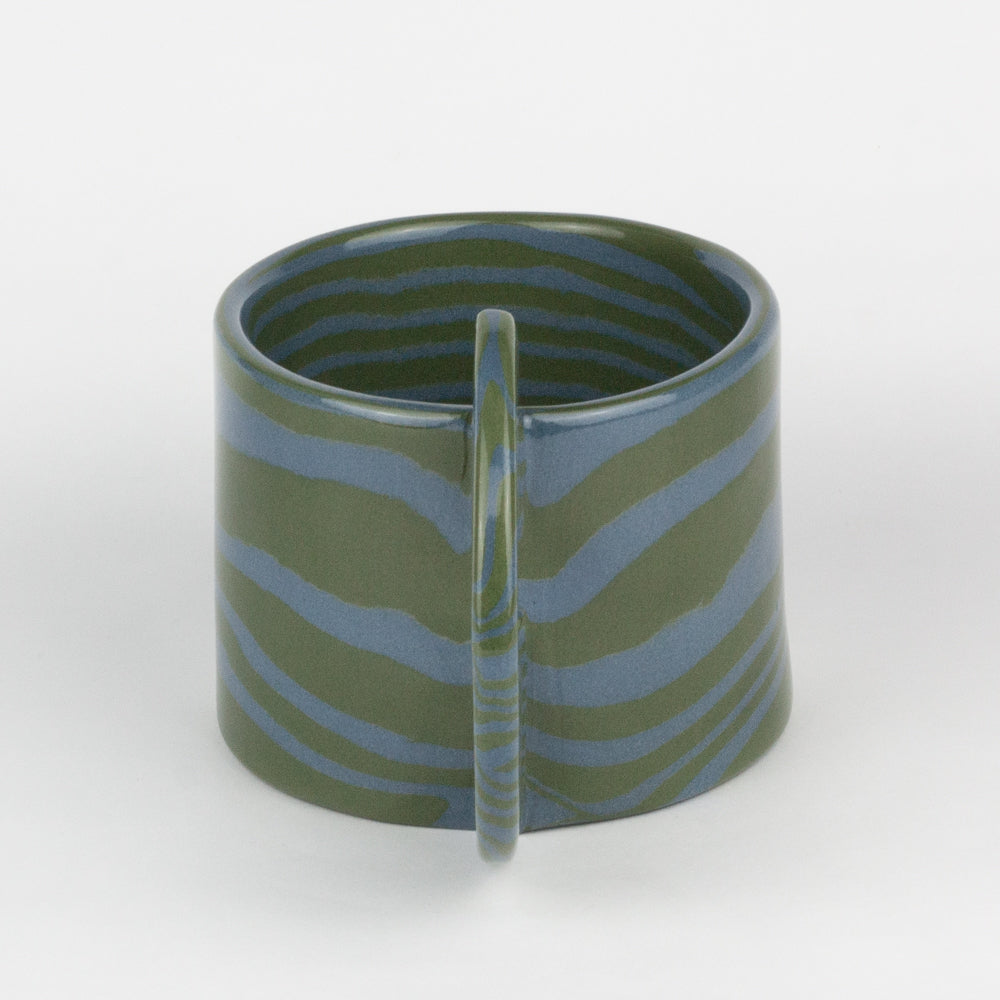 Green & Blue Large Marble Mug