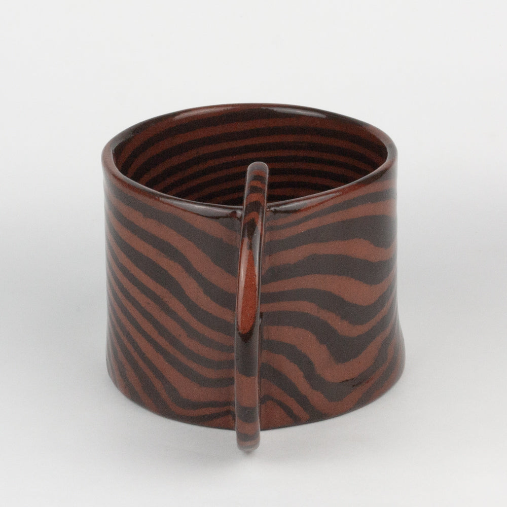 Terracotta & Brown Large Marble Mug
