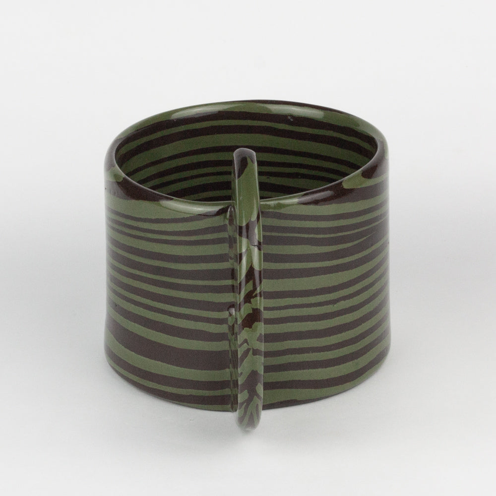 Green & Brown Large Marble Mug