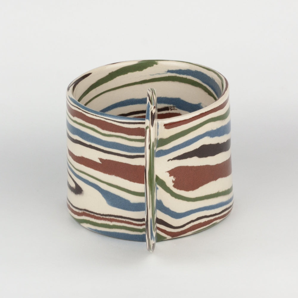 Five Multi-Colour Large Marble Mug