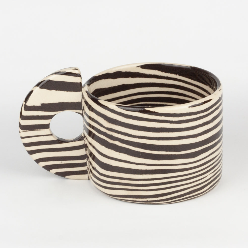 Brown & White Large Marble Mug