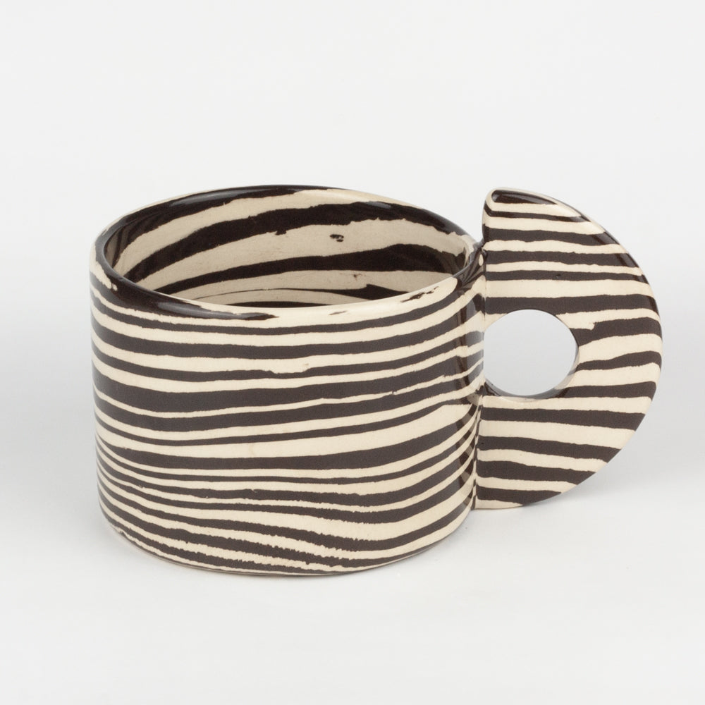 Brown & White Large Marble Mug