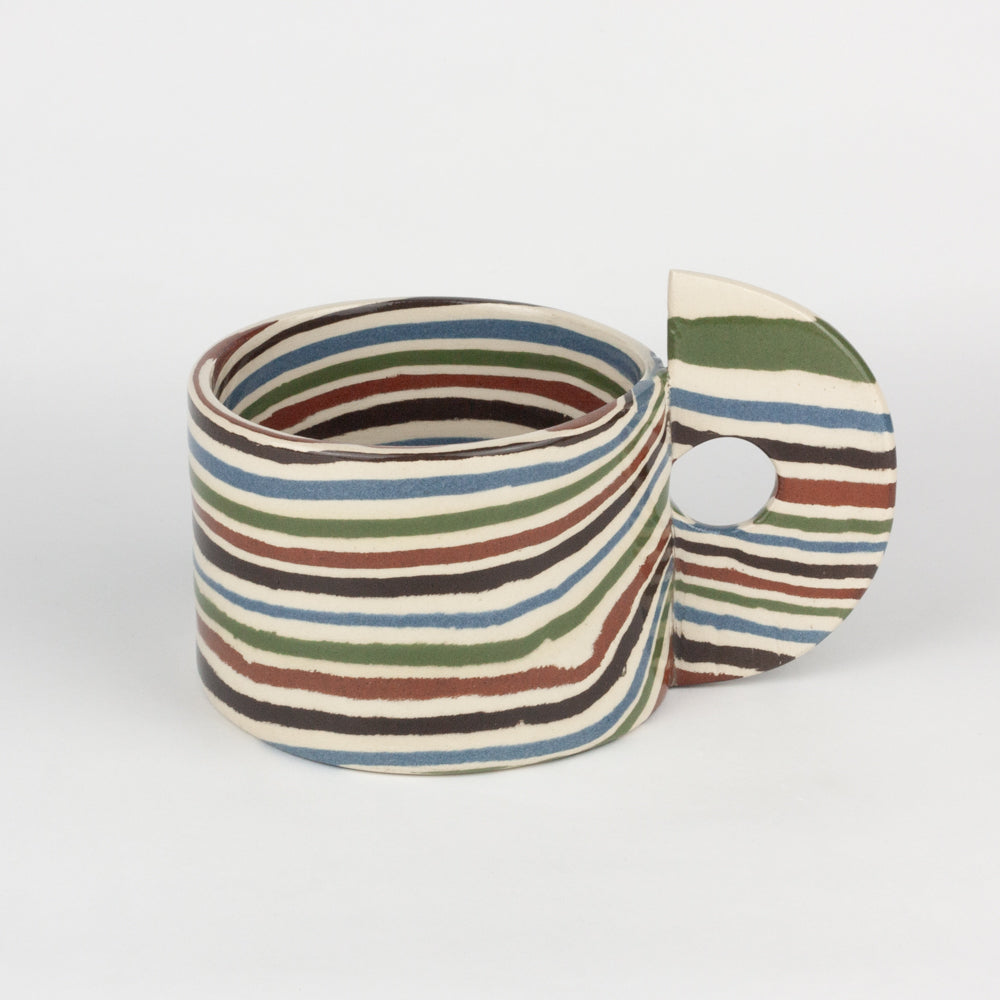 Five Multi-Colour Marble Mug