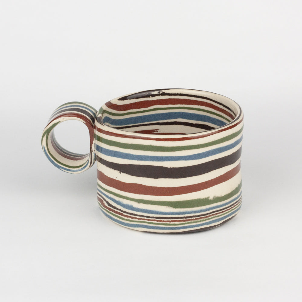 Five Multi-Colour Marble Hug Mug