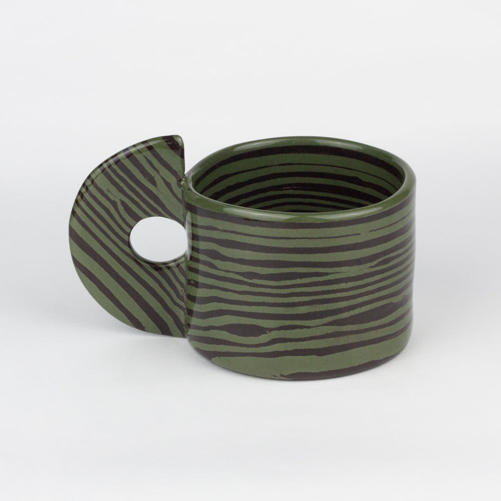 Green & Brown Marble Mug
