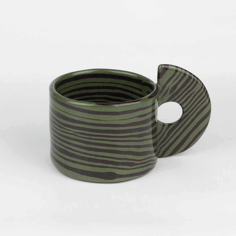 Green & Brown Marble Mug
