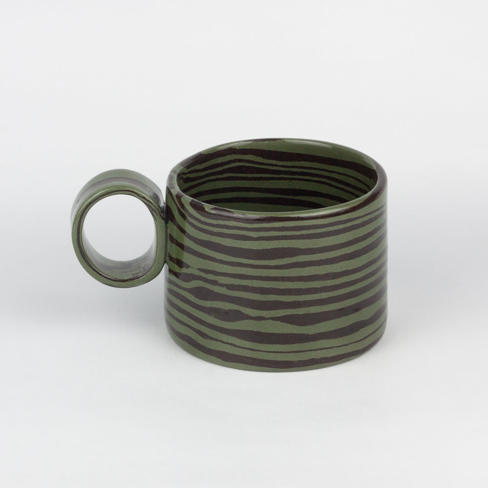 Green & Brown Marble Hug Mug