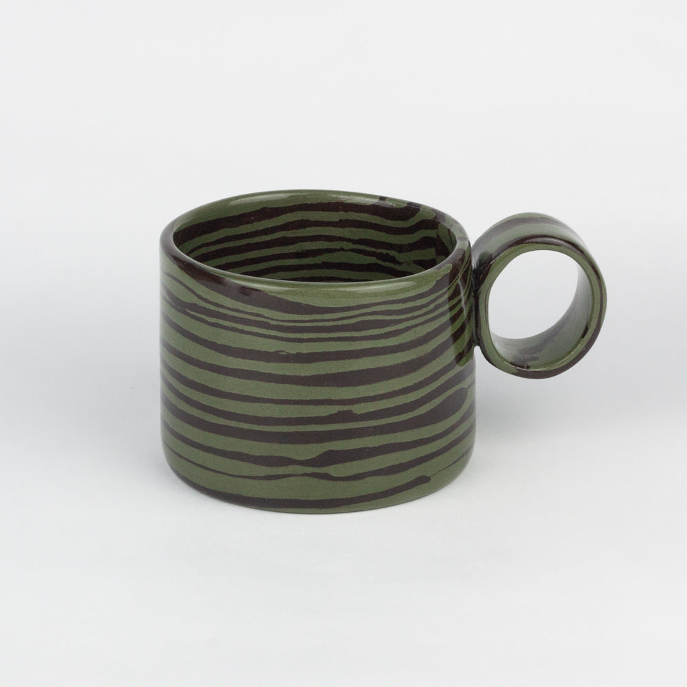 Green & Brown Marble Hug Mug