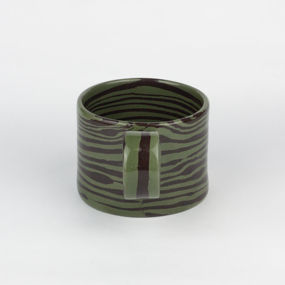 Green & Brown Marble Hug Mug