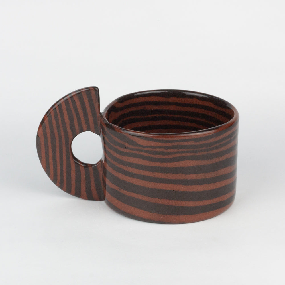 Terracotta & Brown Marble Mug