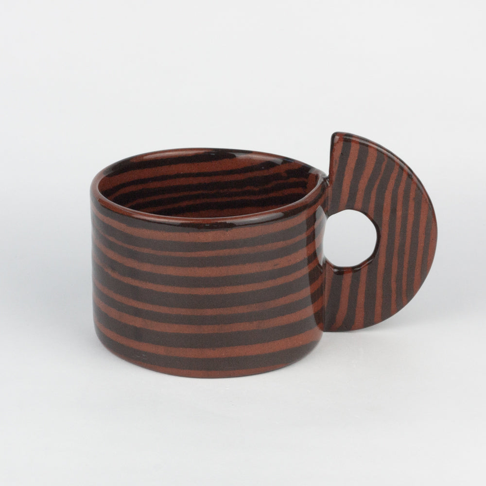 Terracotta & Brown Marble Mug