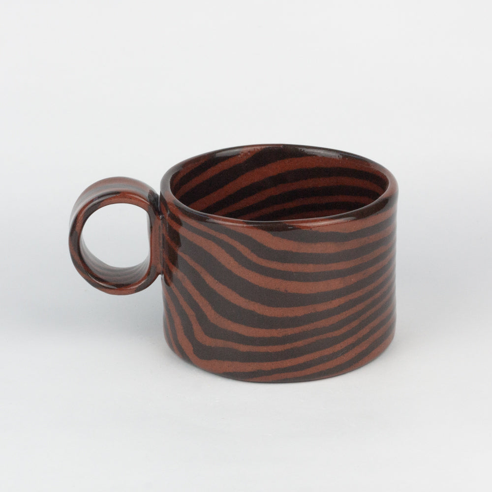 Terracotta & Brown Marble Hug Mug