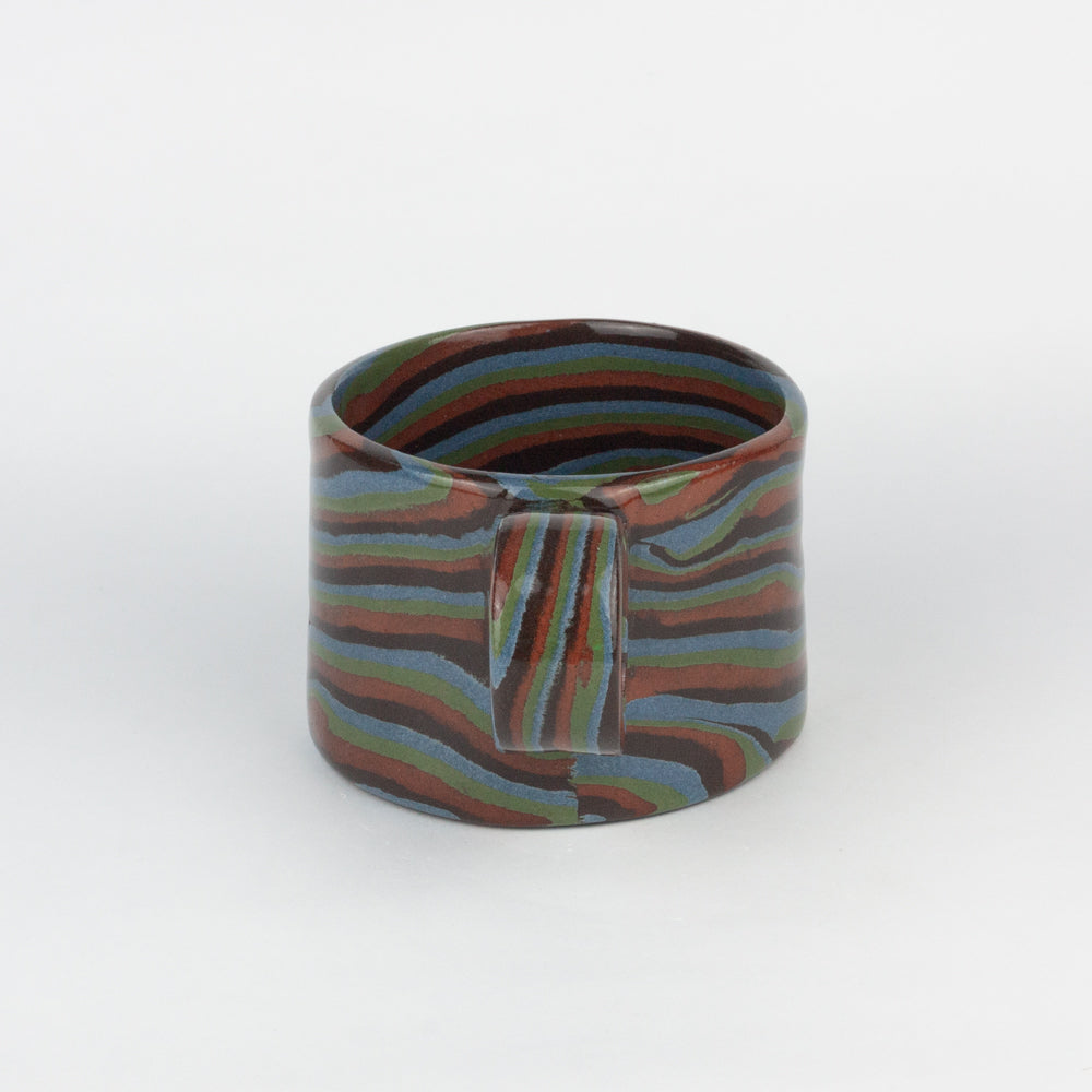 Four Multi-colour Marble Hug Mug