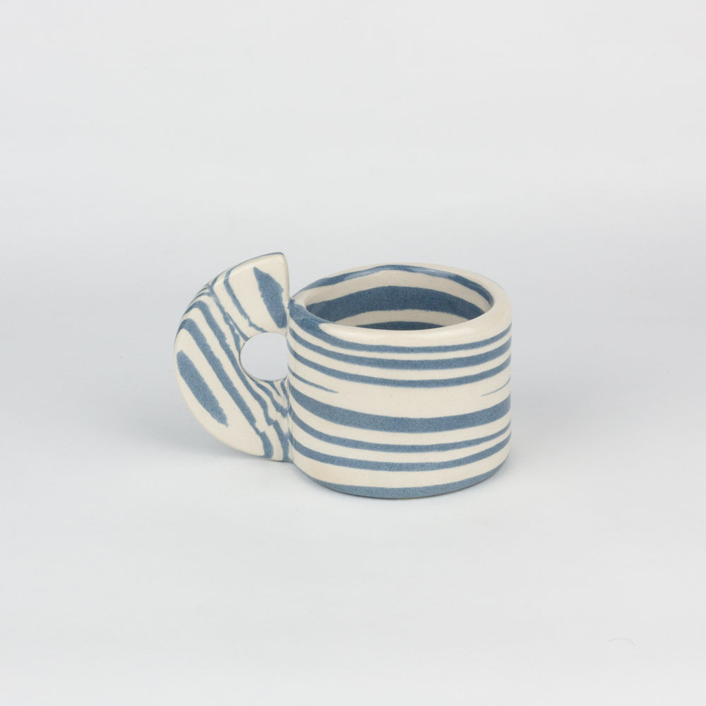 Blue & White Marble Espresso Mug