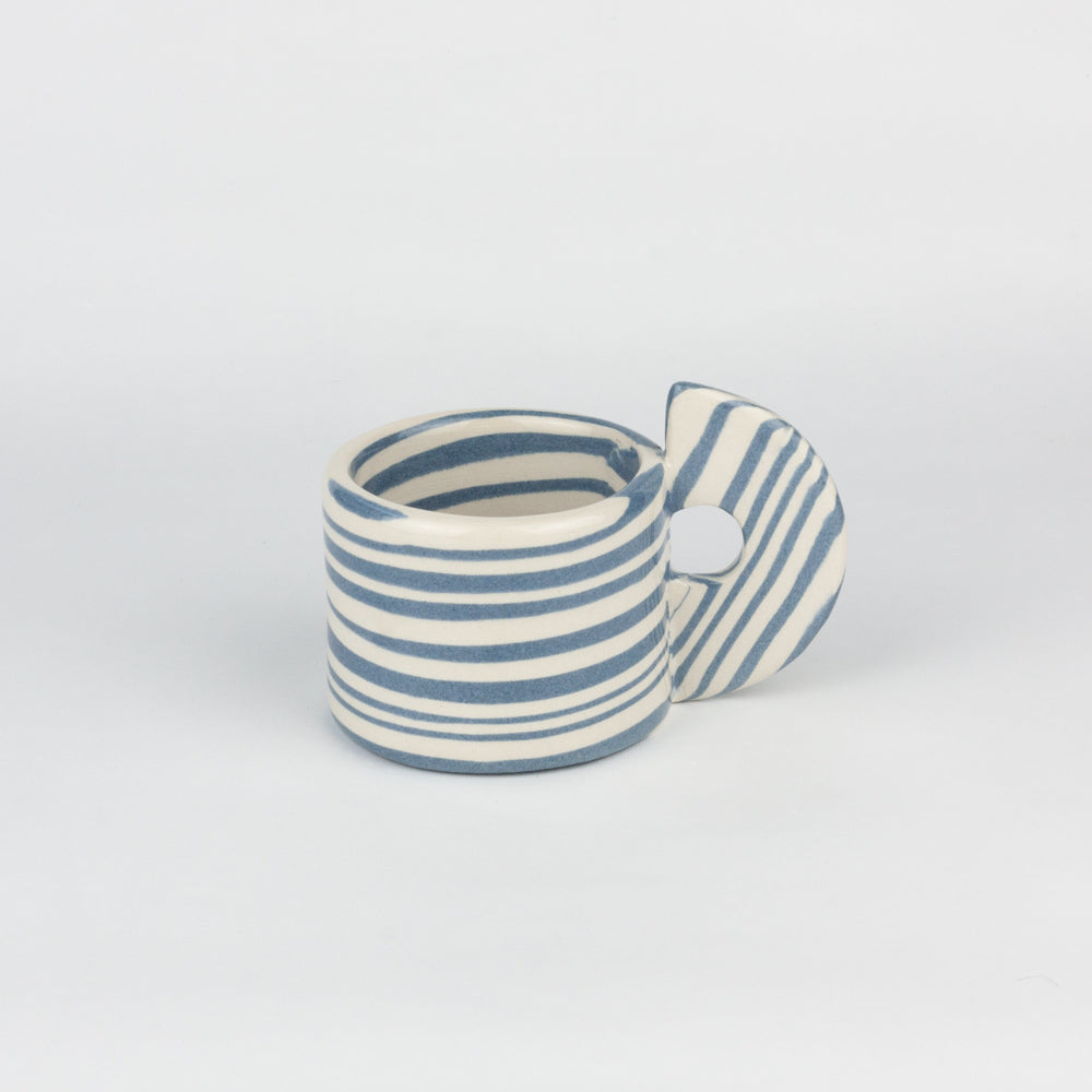 Blue & White Marble Espresso Mug