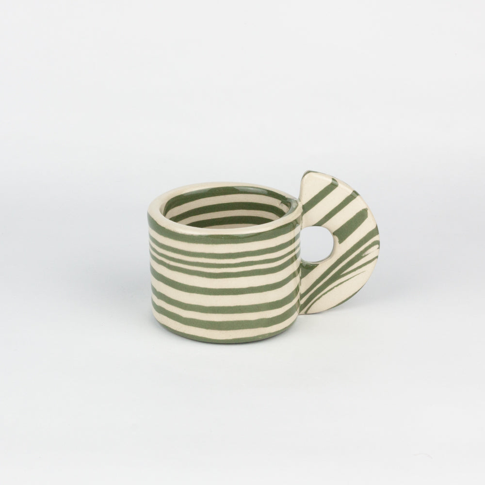Green & White Marble Espresso Mug