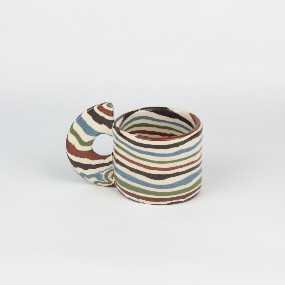 Five Multi-Colour Marble Espresso Mug