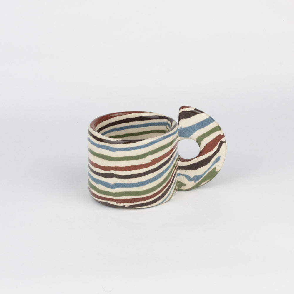 Five Multi-Colour Marble Espresso Mug