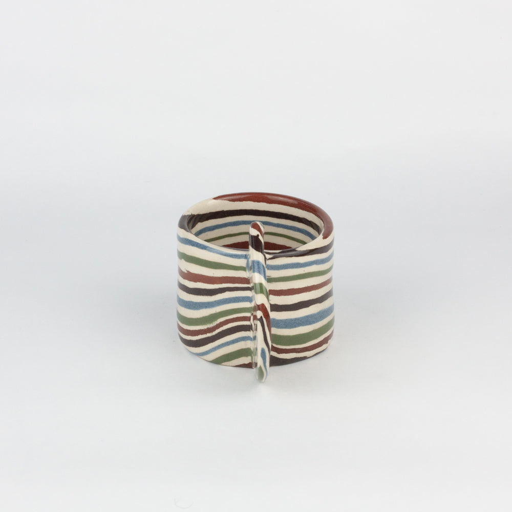 Five Multi-Colour Marble Espresso Mug