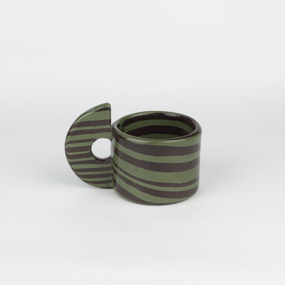 Green & Brown Marble Espresso Mug