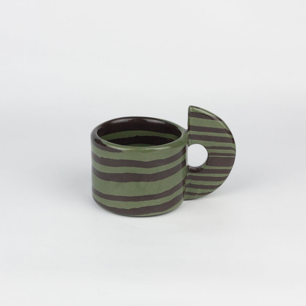 Green & Brown Marble Espresso Mug