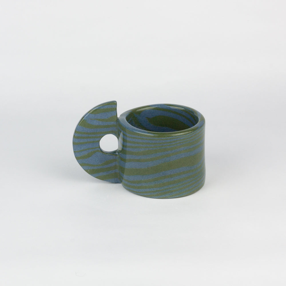 Green & Blue Marble Espresso Mug