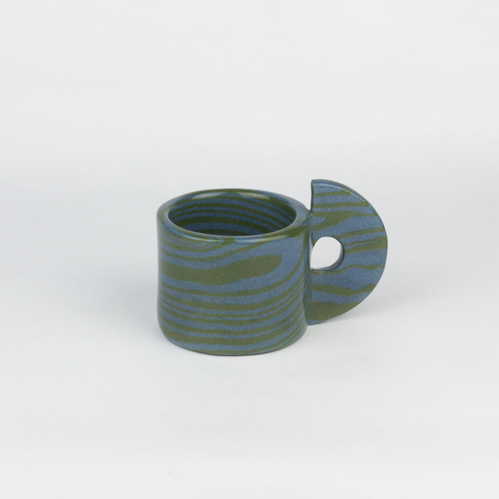 Green & Blue Marble Espresso Mug
