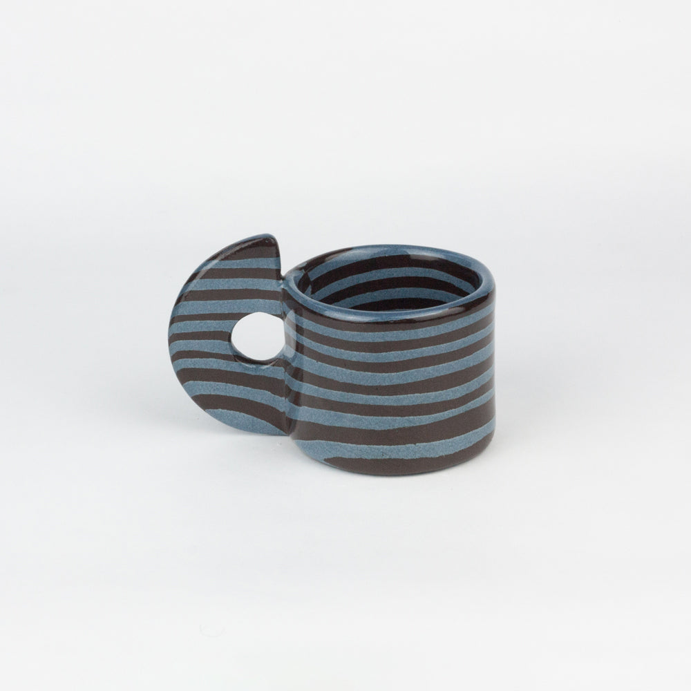 Blue & Brown Marble Espresso Mug