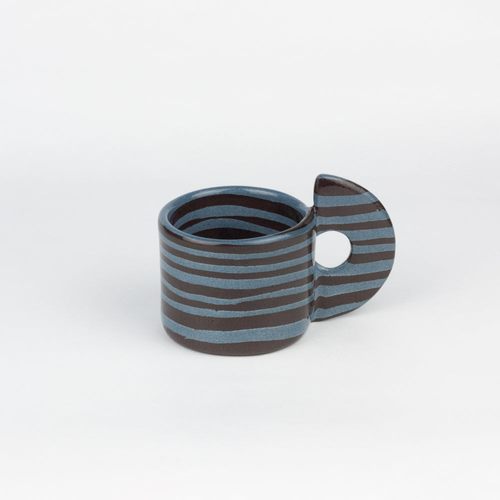 Blue & Brown Marble Espresso Mug