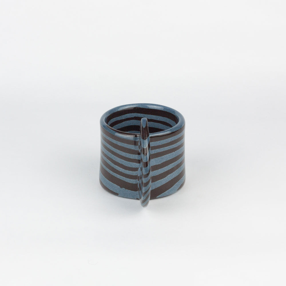 Blue & Brown Marble Espresso Mug