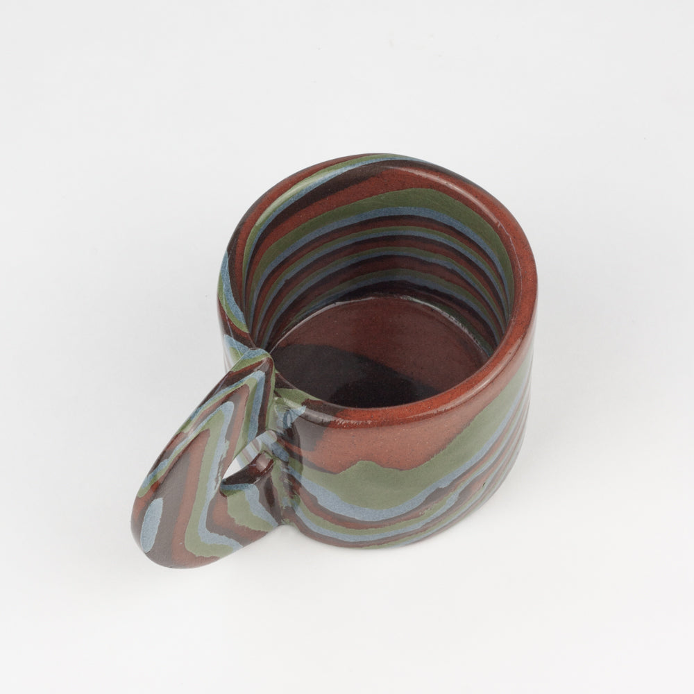 Four Multi-Colour Marble Espresso Mug