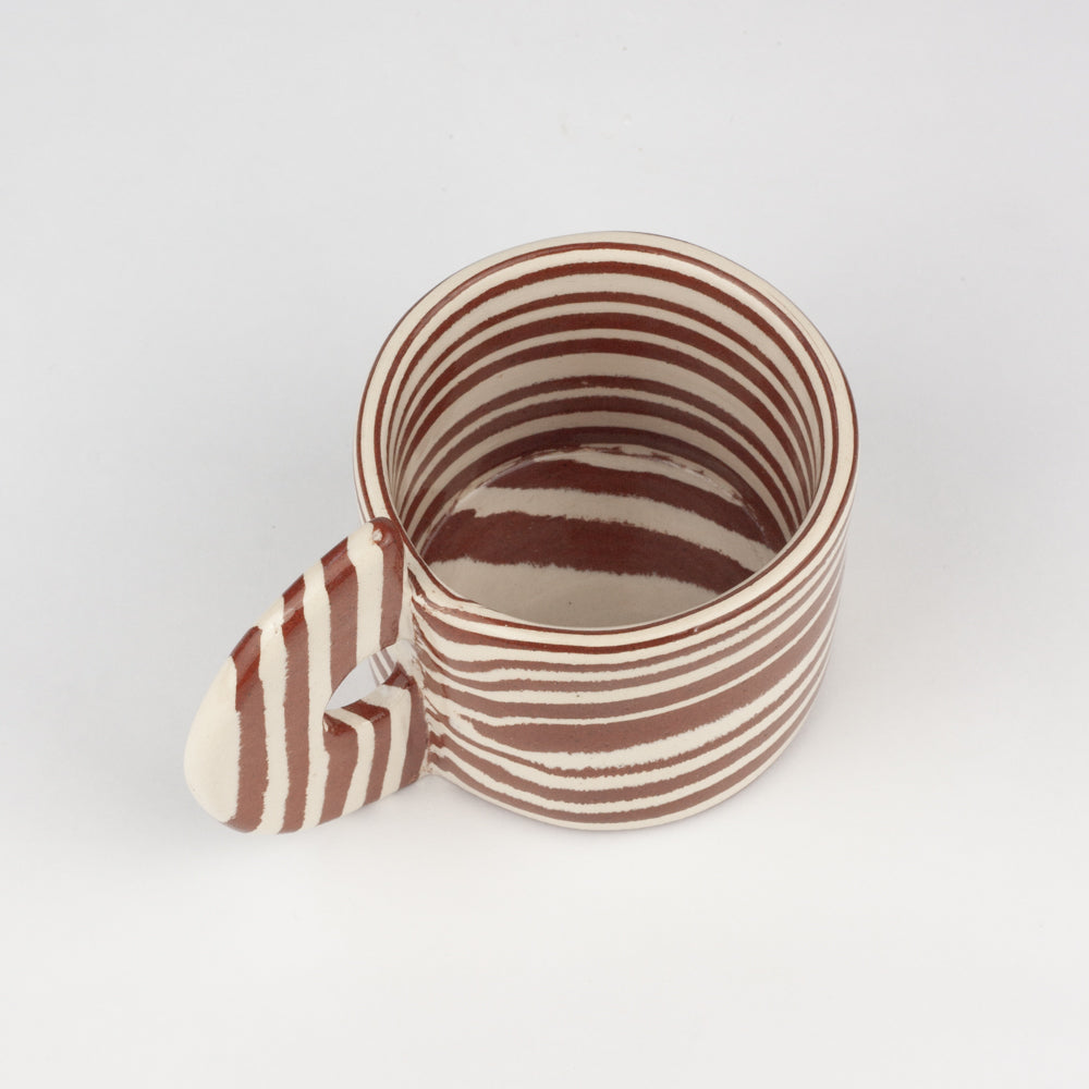 Terracotta & White Marble Espresso Mug