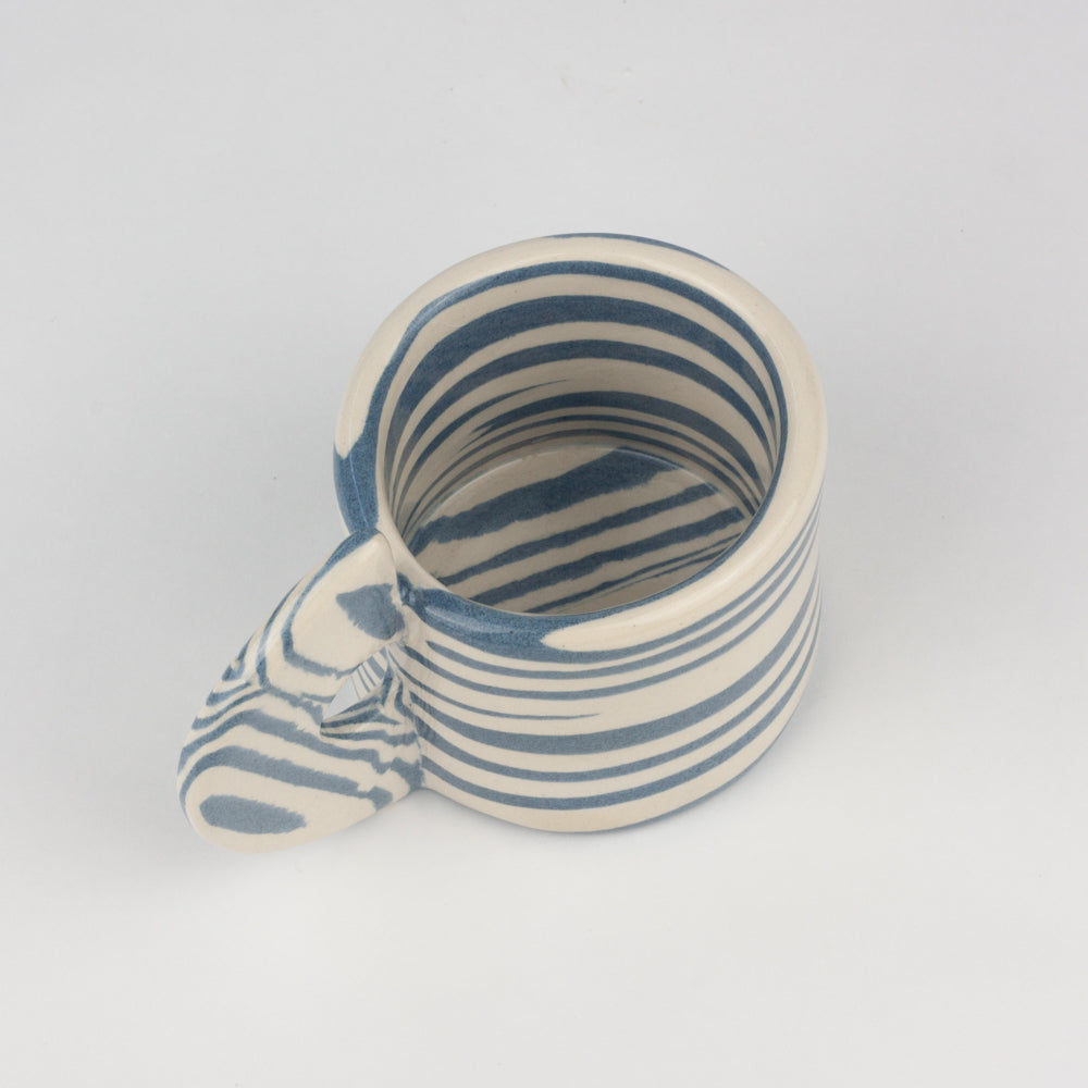 Blue & White Marble Espresso Mug