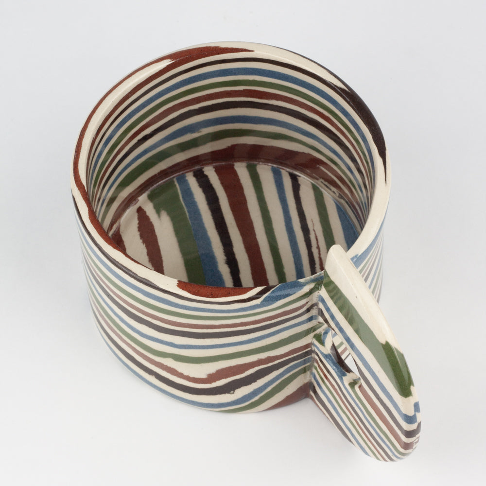 Five Multi-Colour Marble Mug