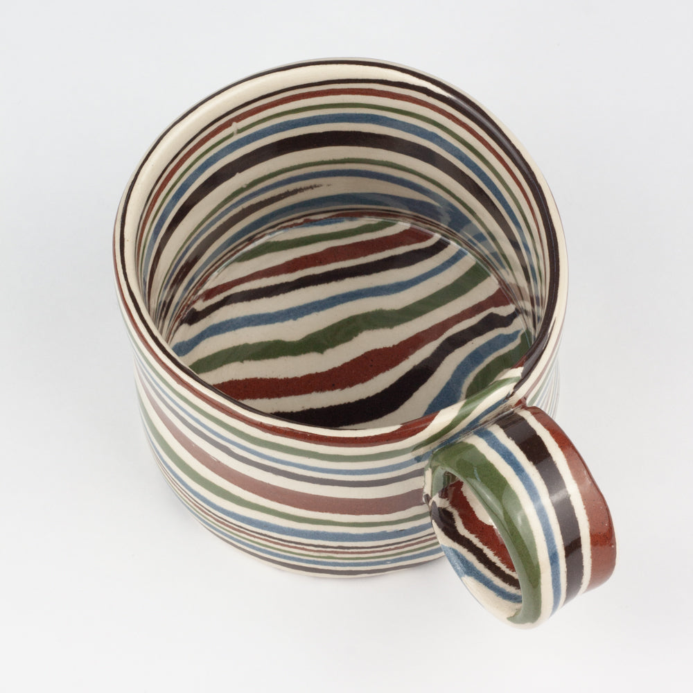 Five Multi-Colour Marble Hug Mug