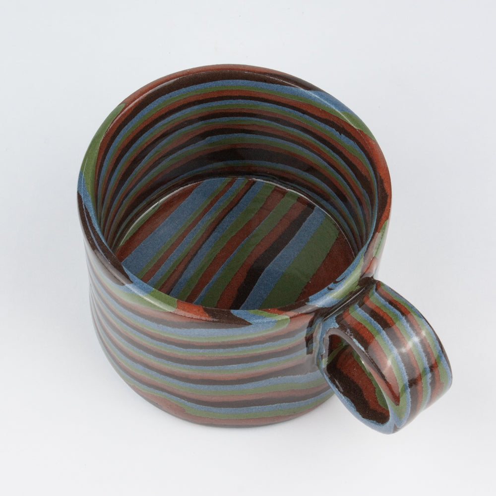 Four Multi-colour Marble Hug Mug