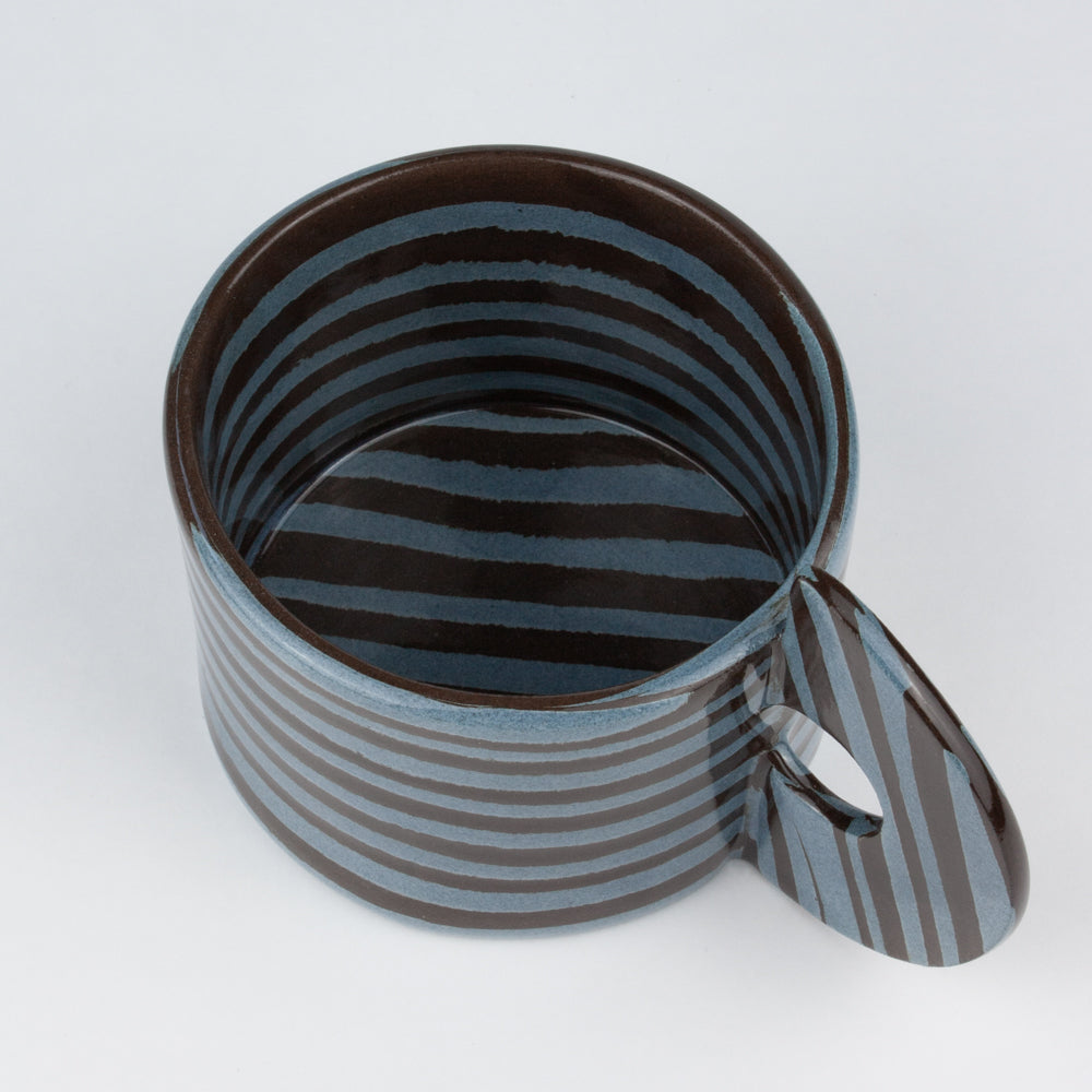 Blue & Brown Marble Mug