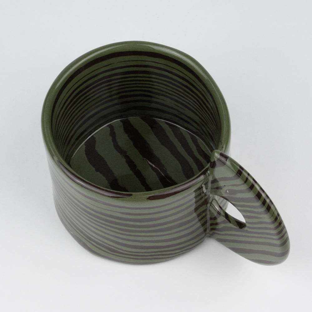 Green & Brown Marble Mug