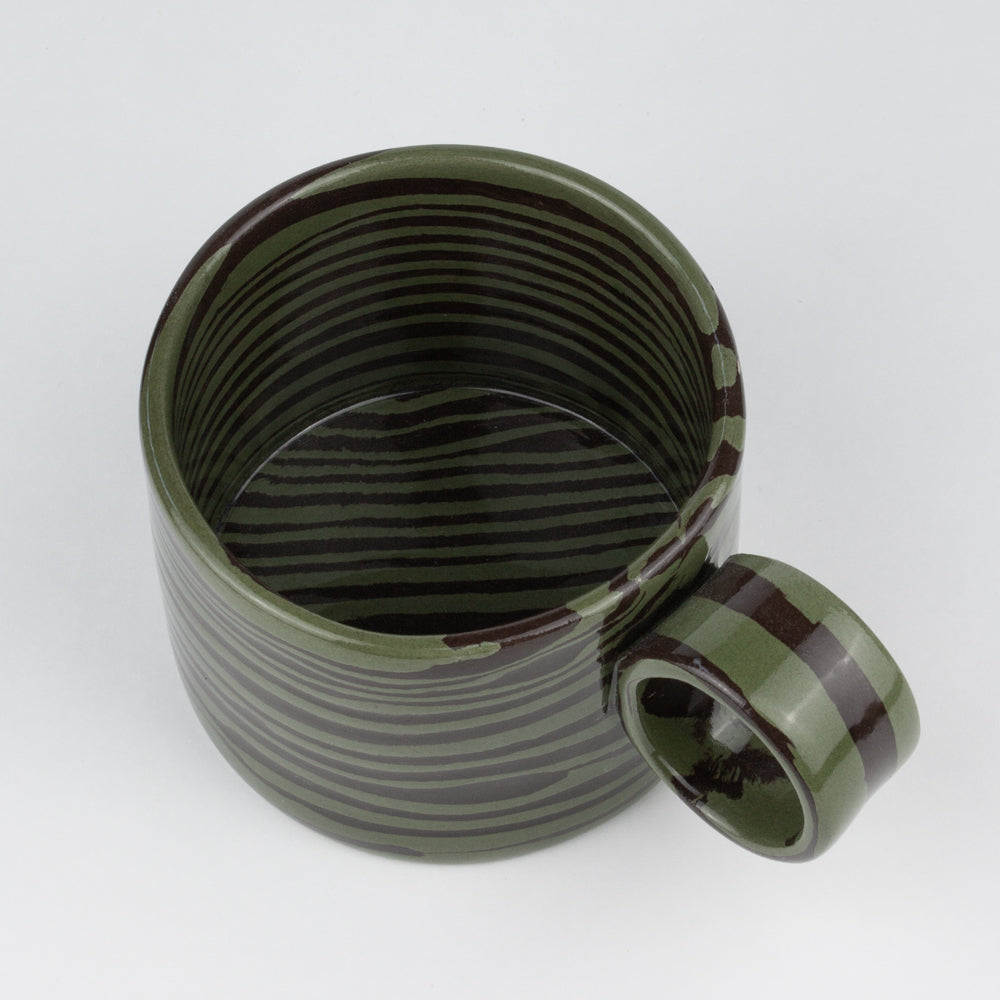 Green & Brown Marble Hug Mug